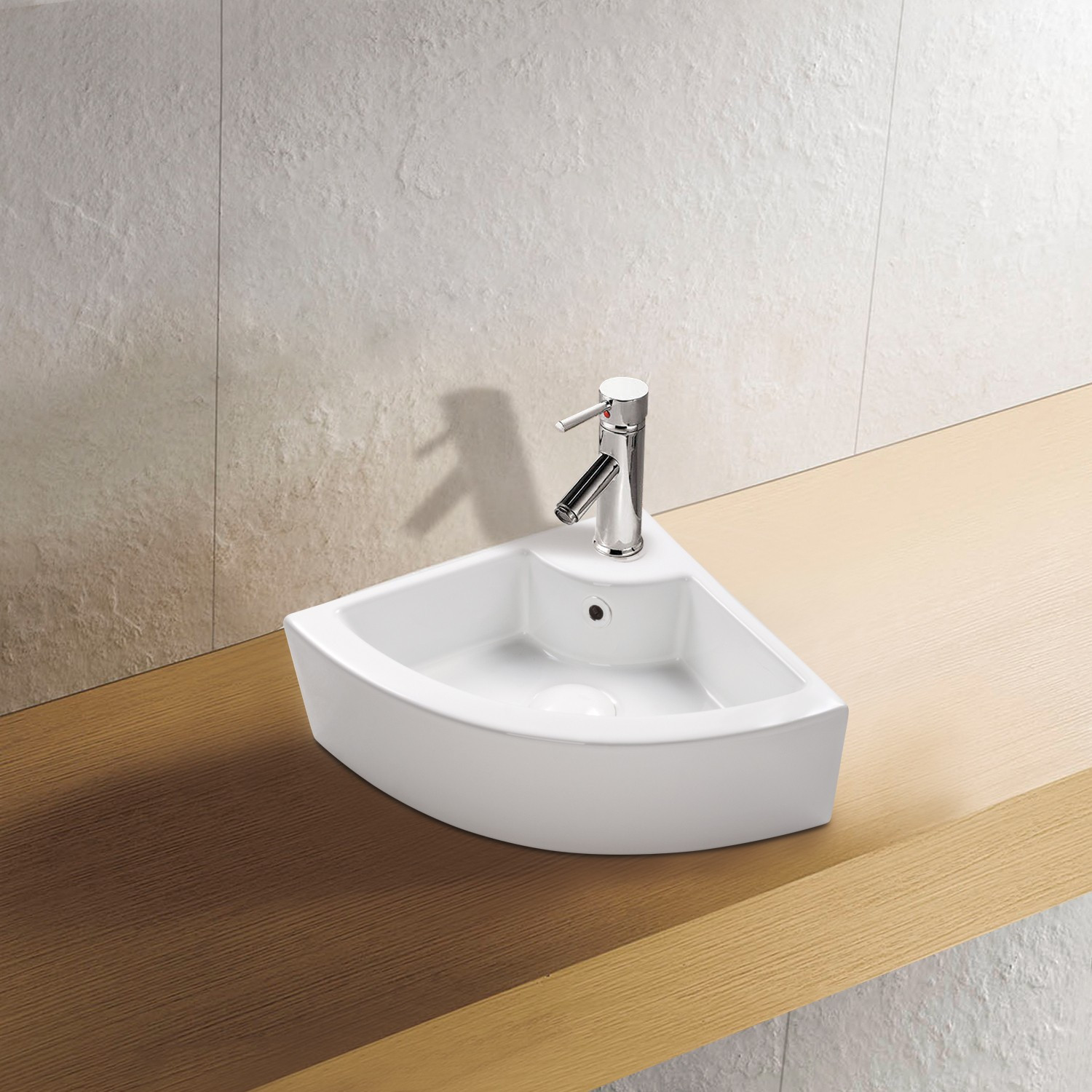 Waschbecken Gäste Wc
 Eck Keramik Waschbecken Gäste WC 46x32 cm Hängewaschbecken