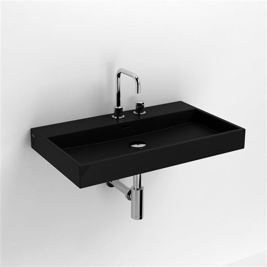 Waschbecken Schwarz
 Waschbecken Lavabo et Vasque Keramik Waschbecken 70 cm