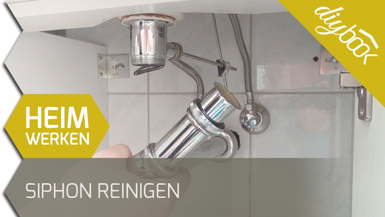 Waschbecken Siphon
 Siphon reinigen Der Flaschensiphon am Waschbecken