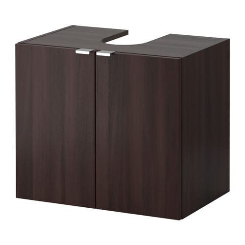 Waschbeckenunterschrank Ikea
 LILLÅNGEN Waschbeckenunterschrank 2 Türen schwarzbraun