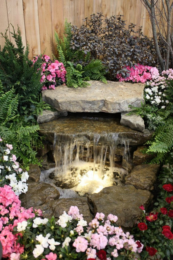 Wasserfall Garten
 Wasserfall im Garten selber bauen und Harmonie der