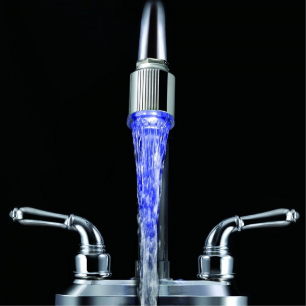 Wasserhahn Für Küche
 LED Wasserhahn Aufsatz für Küche und Bad blaues Licht