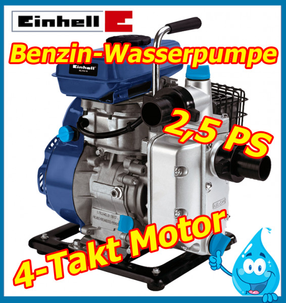 Wasserpumpe Garten
 EINHELL BG PW 18 BENZIN WASSERPUMPE GARTEN PUMPE