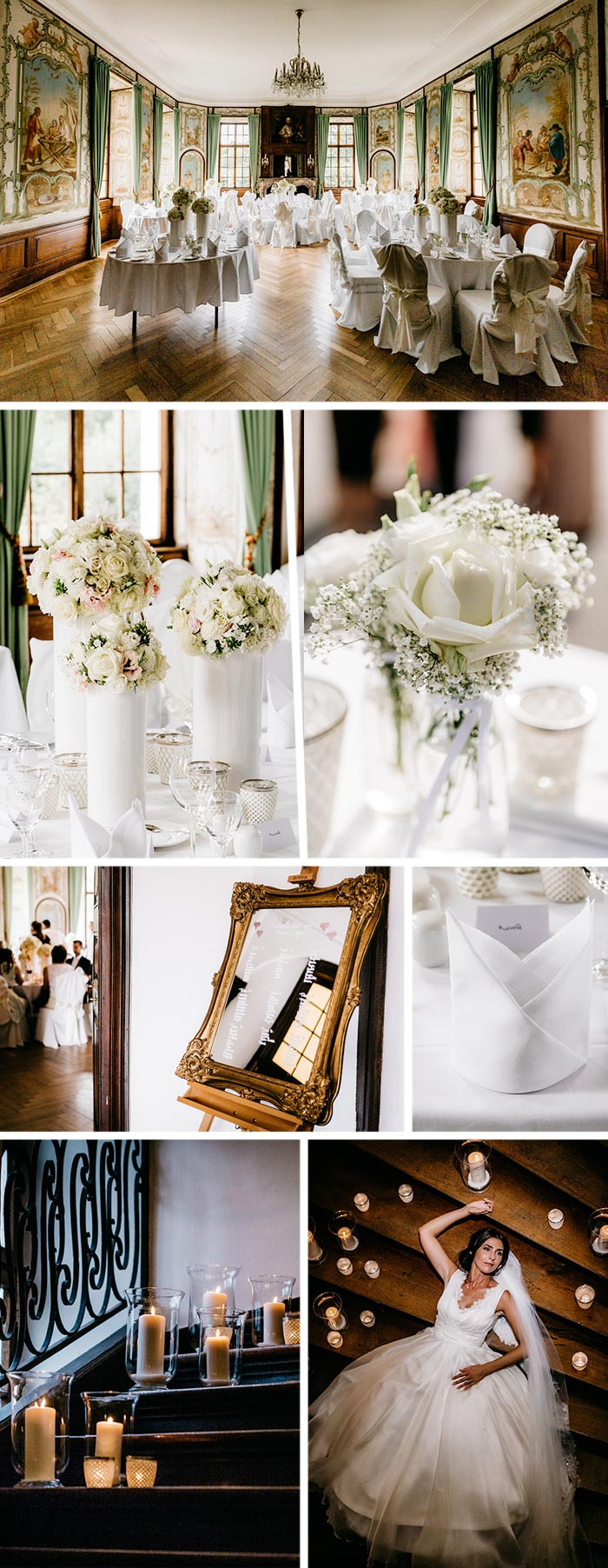 Weiße Hochzeit
 Weiße Hochzeit im Schloss Miel I Fotostory zur Hochzeit