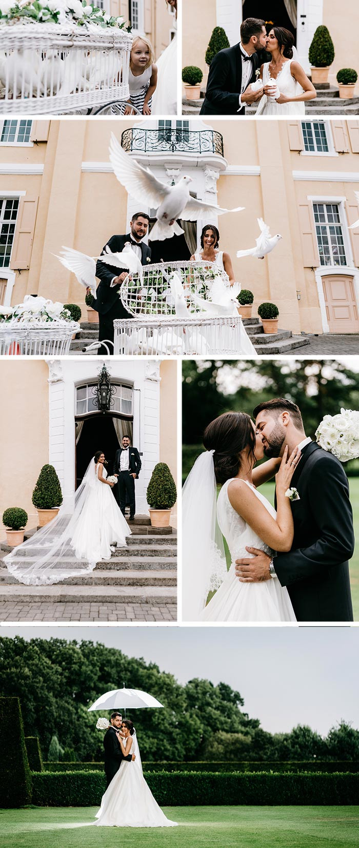 Weiße Hochzeit
 Weiße Hochzeit im Schloss Miel I Fotostory zur Hochzeit