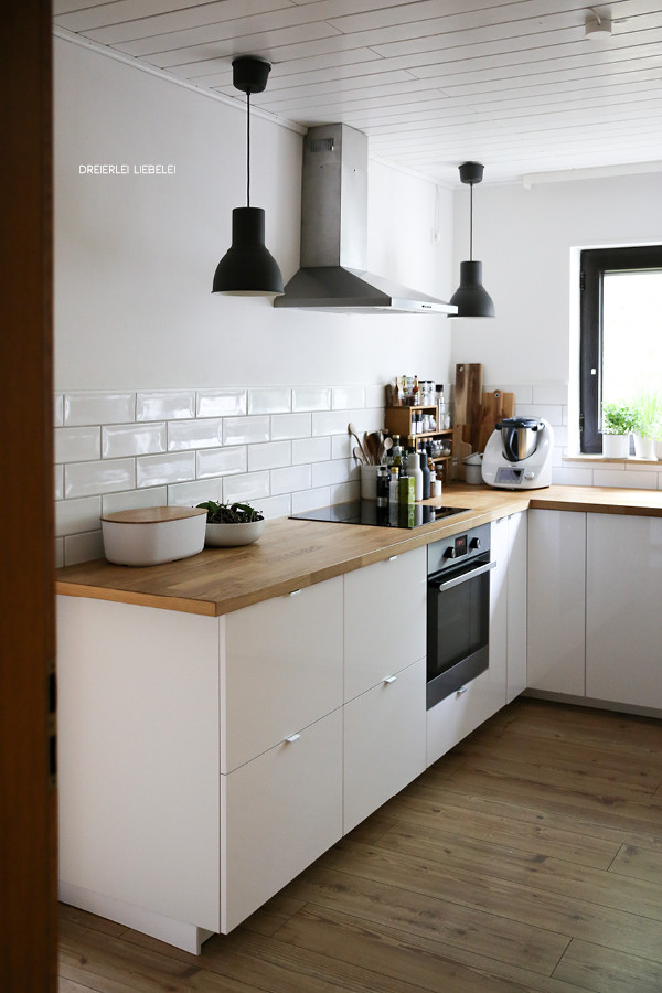 Weiße Küche
 Arbeitsplatte Kuche Holz Ikea – denvirdevfo