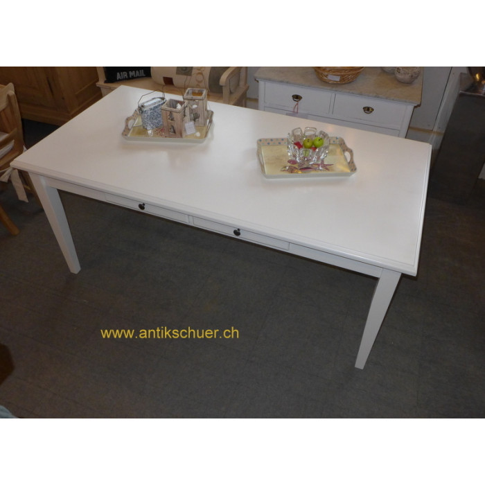 Weißer Tisch
 weisser Tisch mit Schubladen