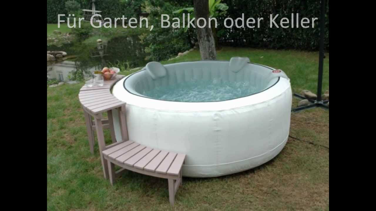 Whirlpool Für Terrasse
 Whirlpool aufblasbar für Garten Balkon oder Keller