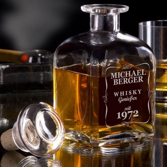Whisky Geschenke Für Männer
 Personalisierte Whisky Karaffe Klassisch mit eigener Gravur