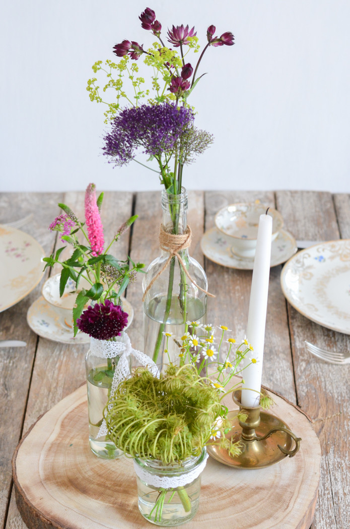 Wildblumen Hochzeit
 Wildblumen Hochzeit – Teil 2 Tischdeko selbst gestalten