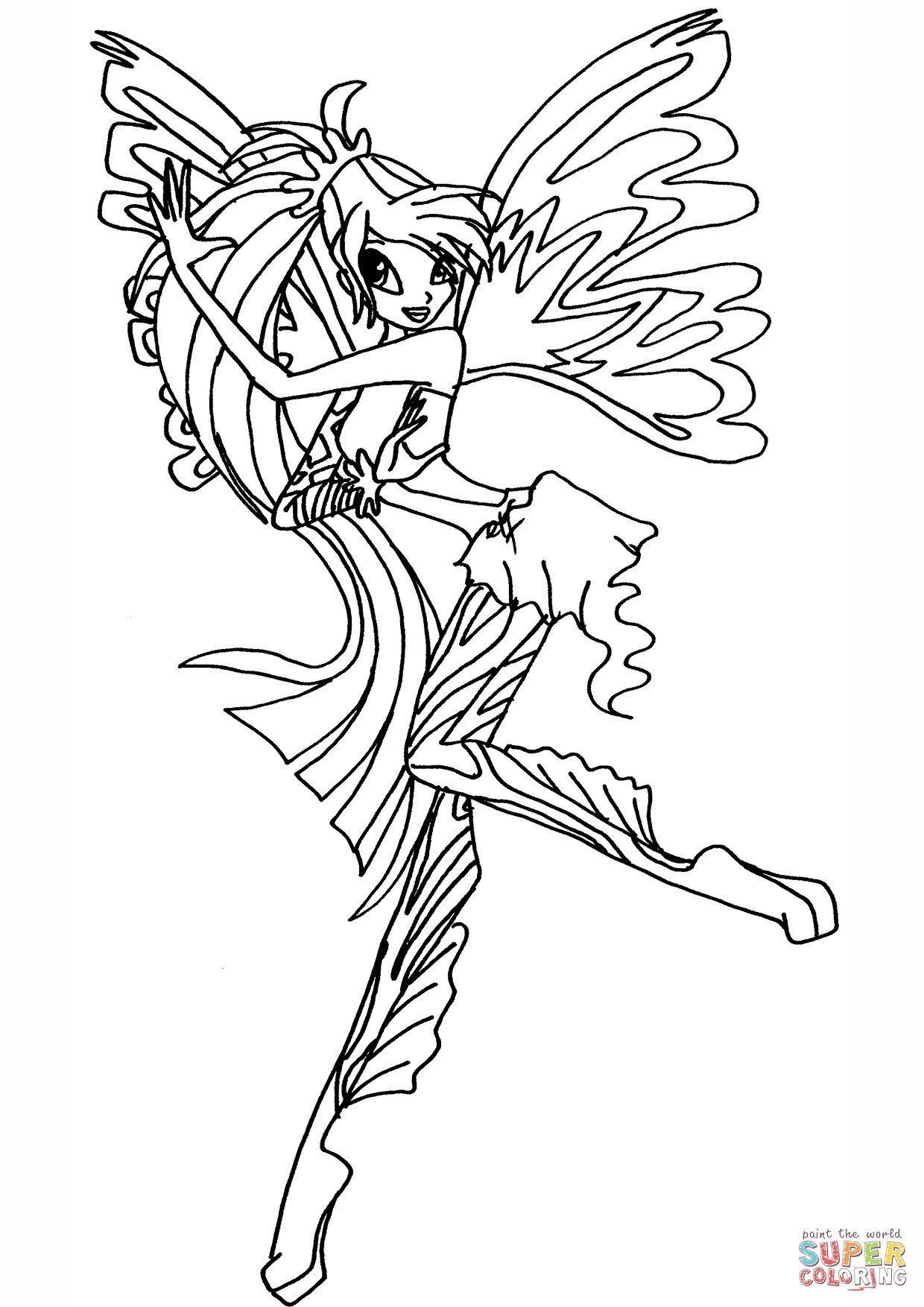 Winx Ausmalbilder
 Sirenix Bloom coloring page