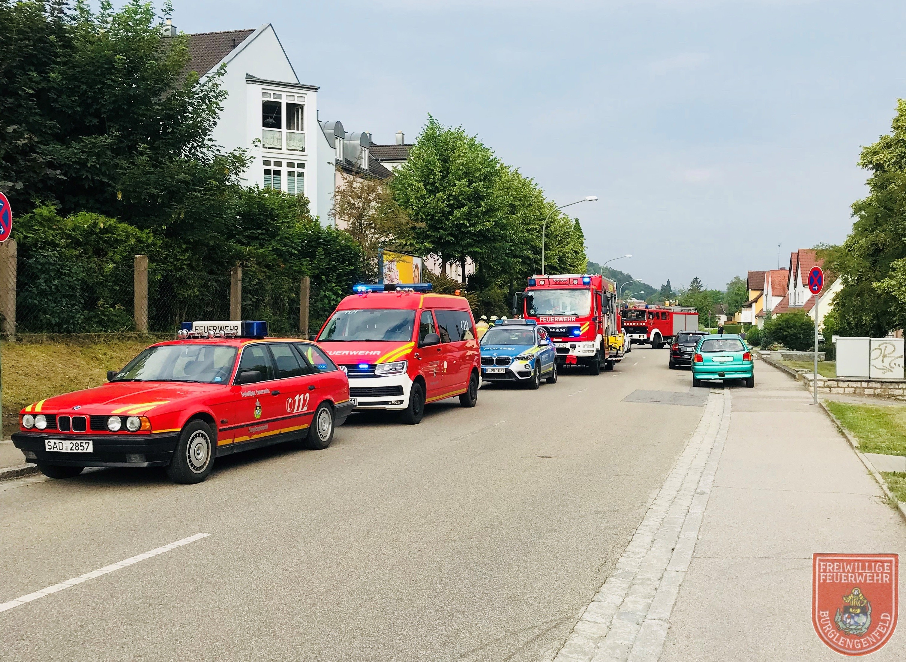 Wohnung Burglengenfeld
 Brandgeruch im Gebäude 06 06 2018 FF Burglengenfeld