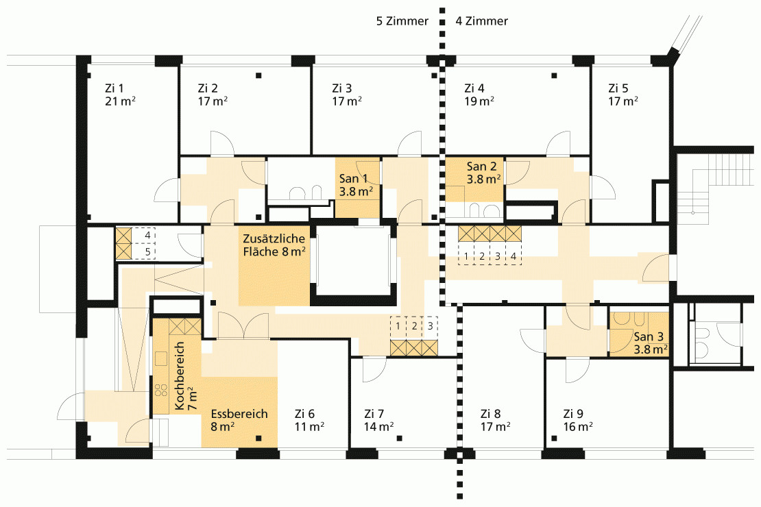 Wohnung Definition
 Grösse der Wohnung