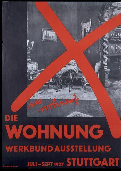 Wohnung Stuttgart
 wie wohnen wohnung póster de la werkbund