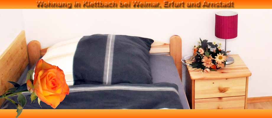 Wohnung Weimar
 Apartment Zimmer Goethe Haus Weimar Erfurt in Klettbach