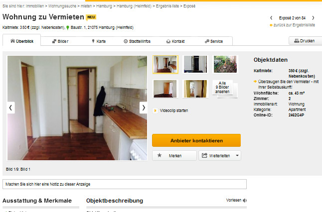 Wohnung Zu Vermieten
 wohnungsbetrug maragretobud hotmail