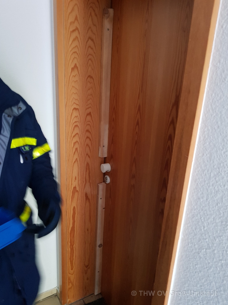 Wohnungstür Sichern
 THW OV Groß Umstadt Einsatz 2018 17 Eigentumssicherung