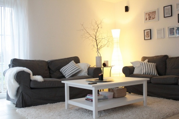 Wohnzimmer Einrichtungsideen
 Trendfarbe Einrichtungsideen in der Farbe Grau