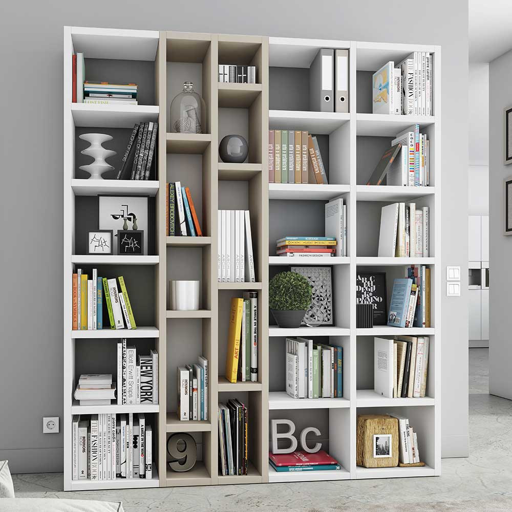 Wohnzimmer Regal
 Design Wohnzimmer Regal Yutaha für Bücher modern