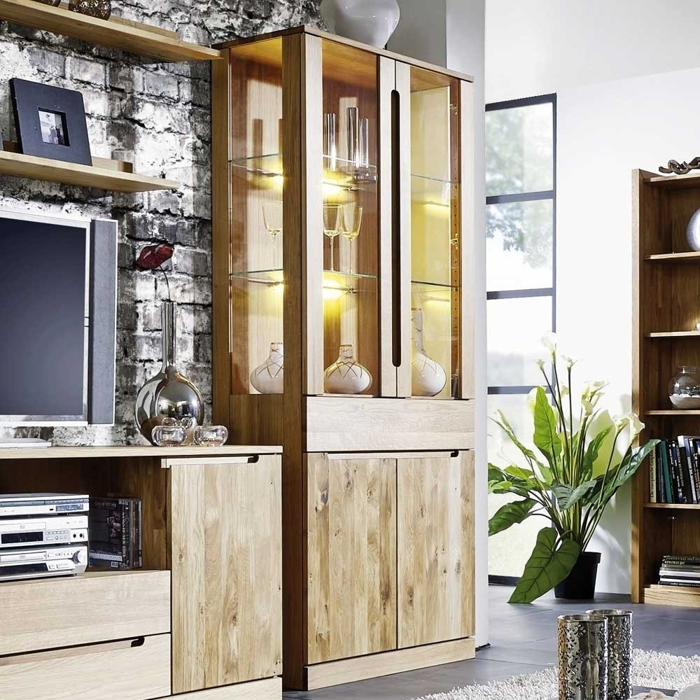 Wohnzimmer Vitrine
 Wohnzimmer Vitrine Natrius aus Wildeiche