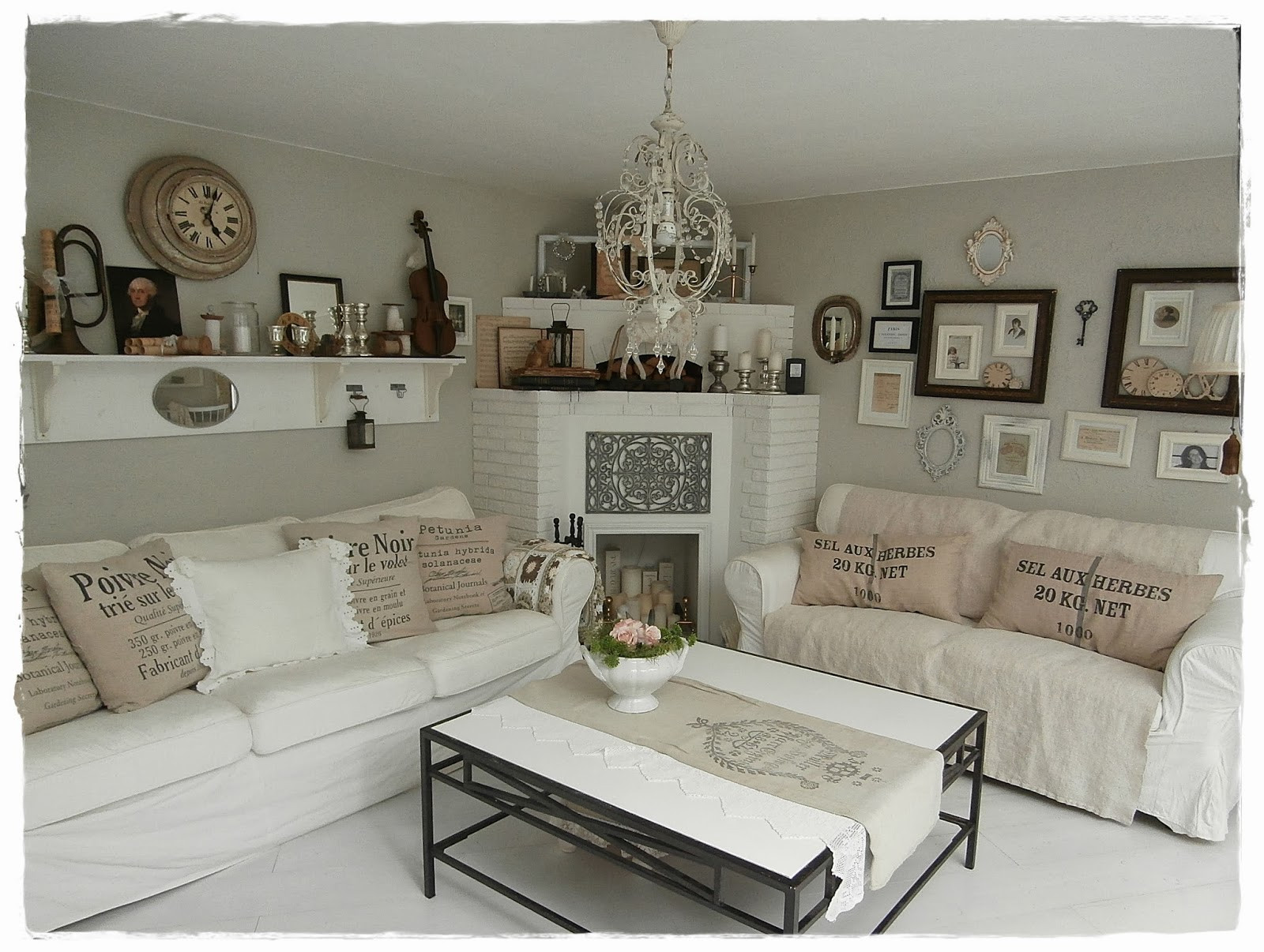 Wohnzimmer Weiß
 Shabby Landhaus Vorher Nachher Wohnzimmer