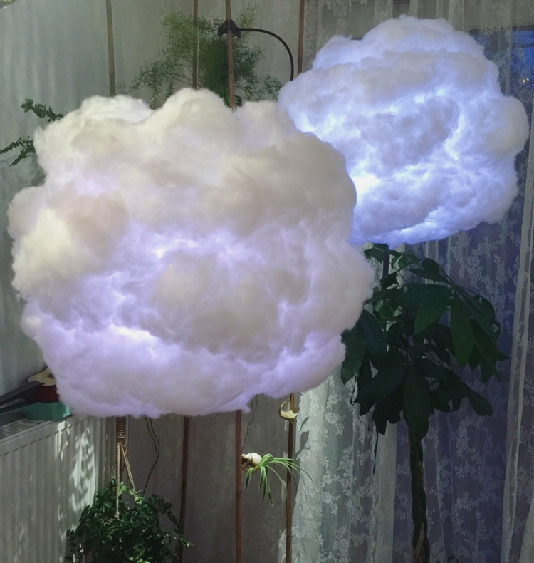 Wolken Lampe
 DIY Wolken Lampe basteln für interessante Lichteffekte