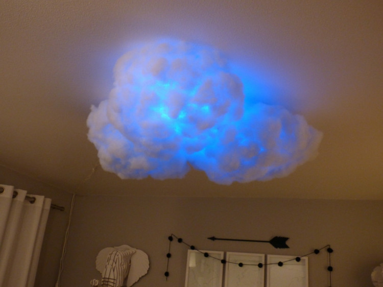 Wolken Lampe
 DIY Wolken Lampe basteln für interessante Lichteffekte