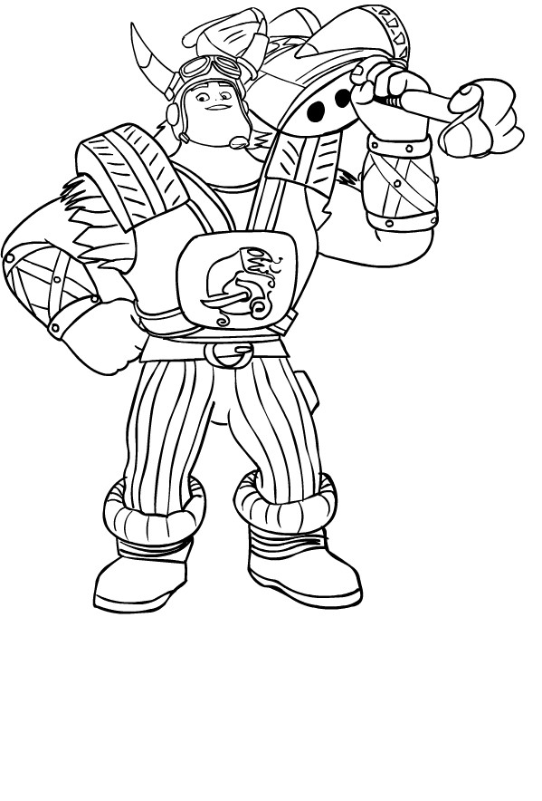 Zak Storm Ausmalbilder
 Drawing of Crogar di Zak Storm coloring page