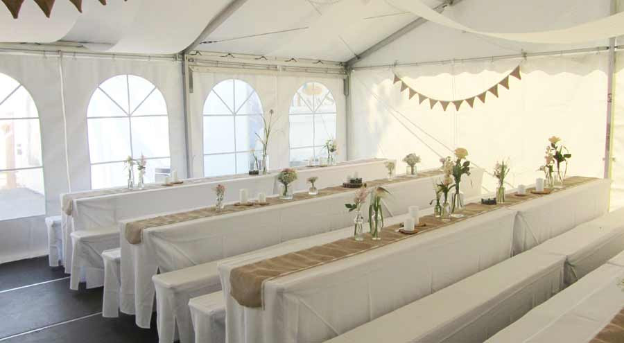 Zeltverleih Hochzeit
 Privatfeier & Hochzeit Zelte und Leichtbauhallen von LeuBe
