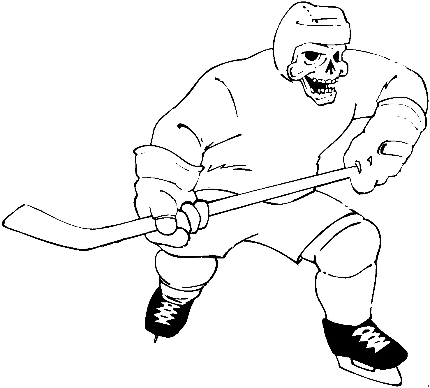 Zombie Ausmalbilder
 Zombie Beim Eishockey Ausmalbild & Malvorlage ics