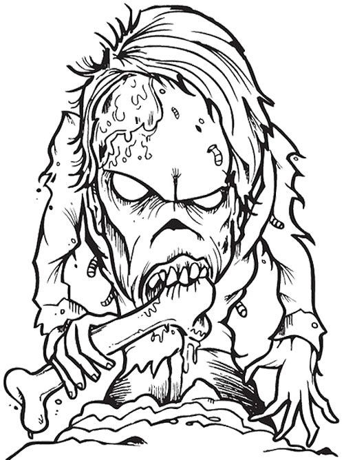 Zombie Ausmalbilder
 Zombie Creepy Coloring Page Zombie coloring
