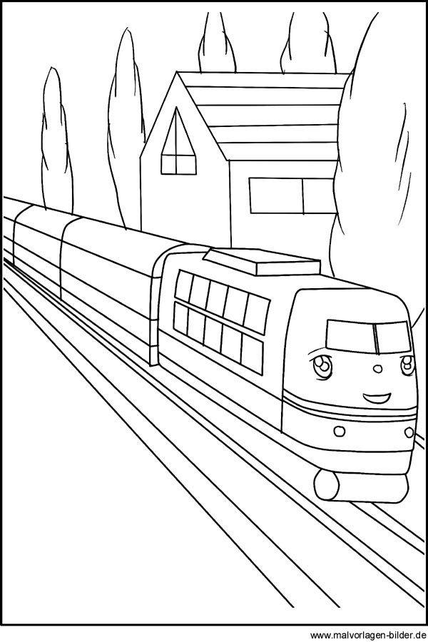 Zug Ausmalbilder
 Ausmalbild von einem Zug Schnellzug
