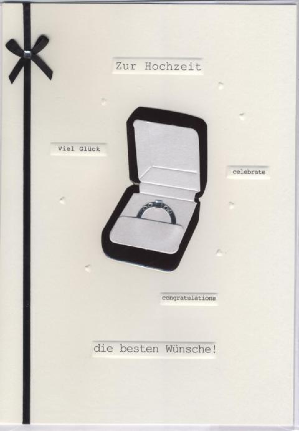 Zur Hochzeit Die Besten Wünsche
 Hochwertige Maxi Glückwunschkarte Zur Hochzeit besten