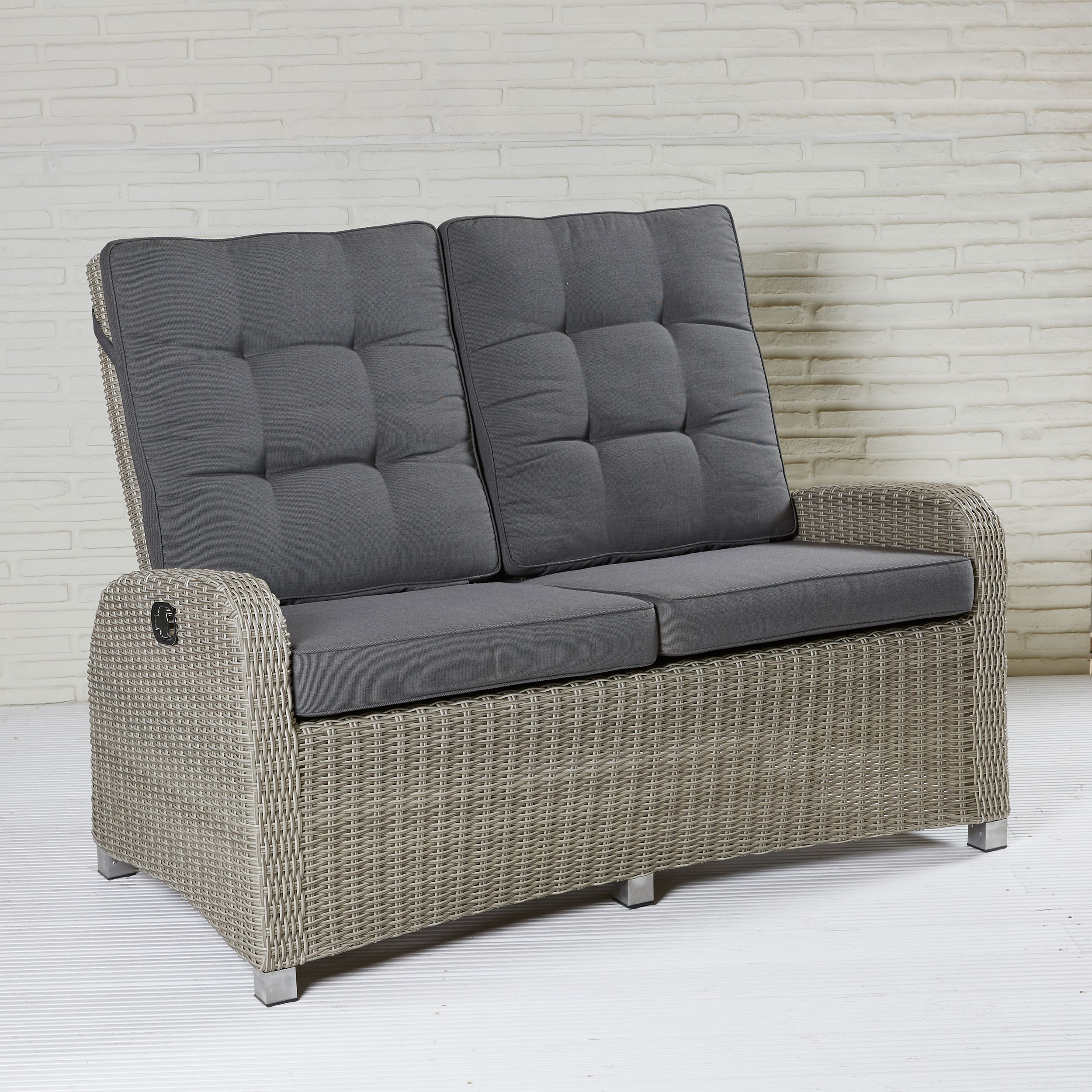 Zweisitzer Sofa
 2er Zweisitzer Sofa Bilbao Living grau mix