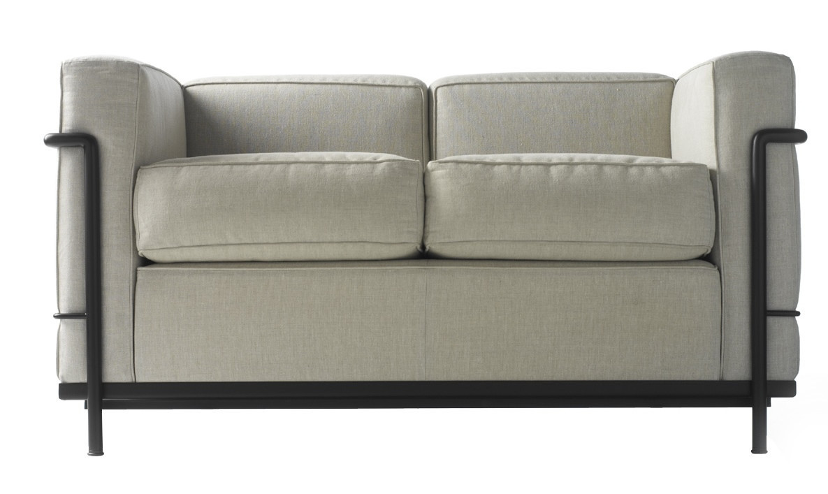 Zweisitzer Sofa
 LC2 Sofa Zweisitzer Gestell lackiert Cassina einrichten