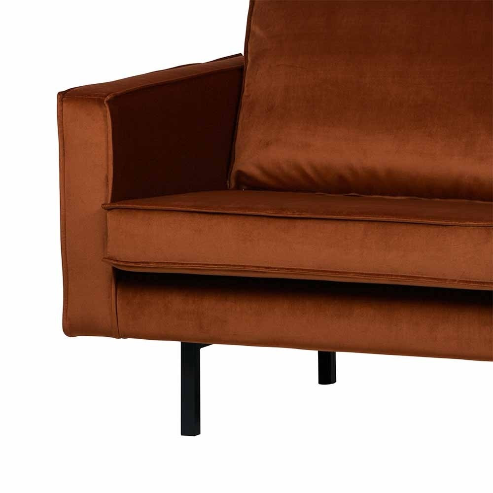 Zweisitzer Sofa
 Zweisitzer Sofa mit Samtbezug Rostfarben Naryon