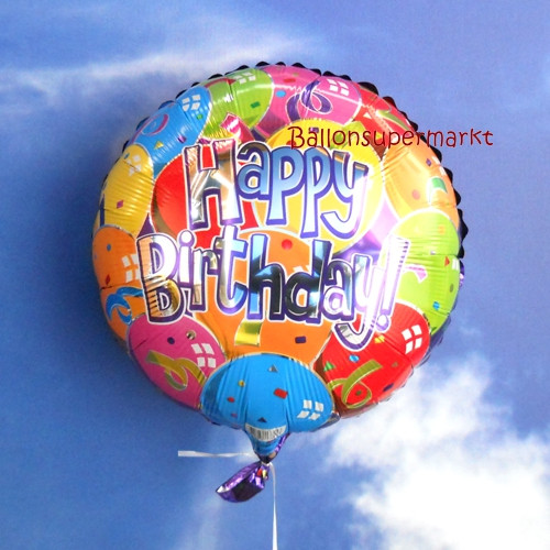 Happy Balloon: Partyartikel, Geschenkideen, Luftballons Und Ballongas Im Hamburger Laden Hamburg
 Geburtstags Luftballon Happy Birthday Lots of Balloons Folienballon