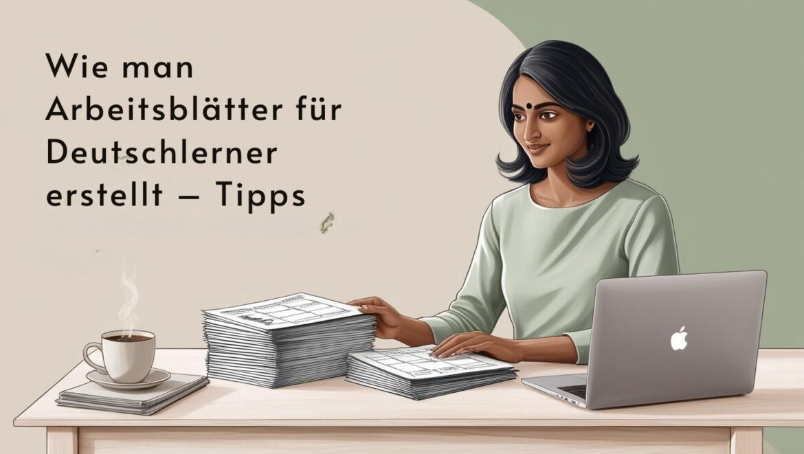 Wie man Arbeitsblätter für Deutschlerner erstellt – Tipps