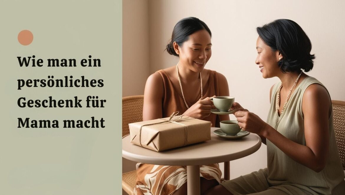 Wie man ein persönliches Geschenk für Mama macht